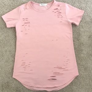Distressed T Shirt